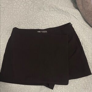 Zara mini Black Skort asymmetrical